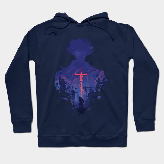 Folk Blues:Cowboy Bebop Hoodie by Vertei